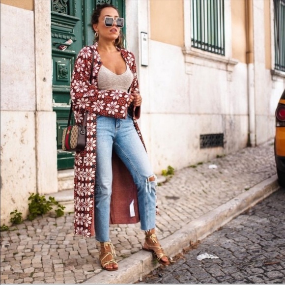 NWT Zara long jacquard knit coat special edition - Picture 6 of 17